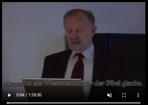 Prof.Dr. Werner Gitt Warum ich als Wissenschaftler der Bibel glaube